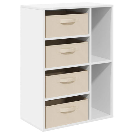 Sideboard med låda Vit 60 x 33,5 x 84 cm