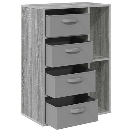 Sideboard med låda Grå Sonoma 60 x 33,5 x 84 cm