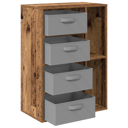 Sideboard med låda Gammalt trä 60 x 33,5 x 84 cm