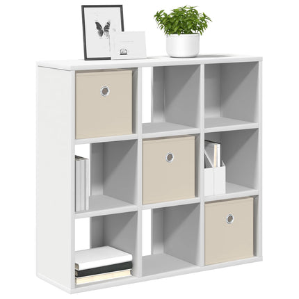 Sideboard med låda Vit 73,5 x 24 x 69,5 cm