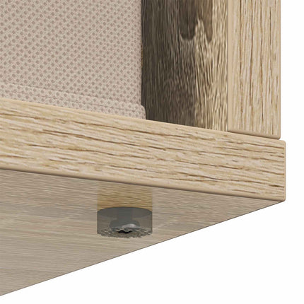 Sideboard med låda Sonoma-ek 73,5 x 24 x 69,5 cm