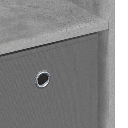 Sideboard med låda Betonggrå 73,5 x 24 x 69,5 cm
