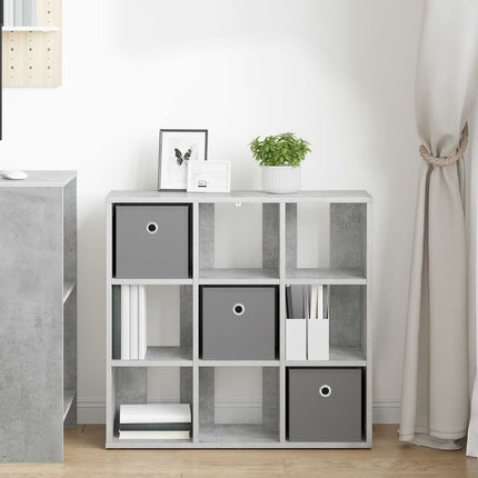 Sideboard med låda Betonggrå 73,5 x 24 x 69,5 cm