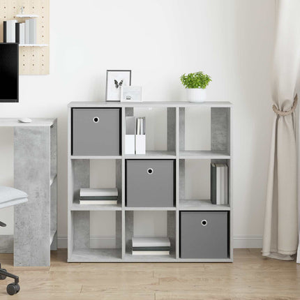 Sideboard med låda Betonggrå 88,5 x 29 x 84,5 cm