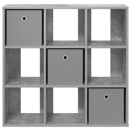 Sideboard med låda Betonggrå 88,5 x 29 x 84,5 cm