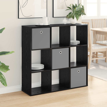 Sideboard med låda Svart Ek 102 x 31 x 99,5 cm
