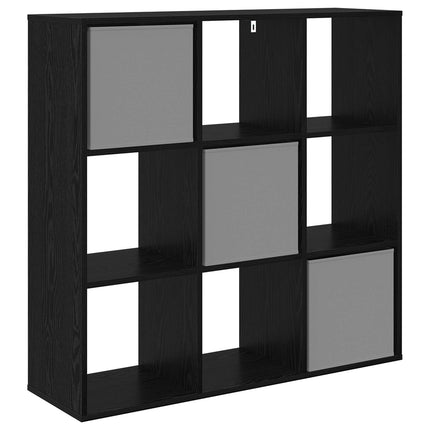 Sideboard med låda Svart Ek 102 x 31 x 99,5 cm