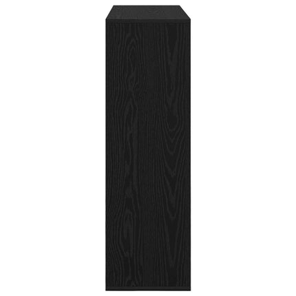 Sideboard med låda Svart Ek 102 x 31 x 99,5 cm