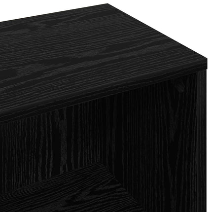 Sideboard med låda Svart Ek 73,5 x 22,5 x 53,5 cm
