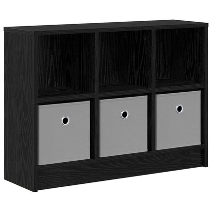 Sideboard med låda Svart Ek 73,5 x 22,5 x 53,5 cm
