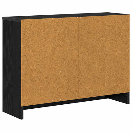 Sideboard med låda Svart Ek 73,5 x 22,5 x 53,5 cm