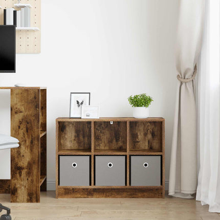 Sideboard med låda Rökt ek 73,5 x 22,5 x 53,5 cm