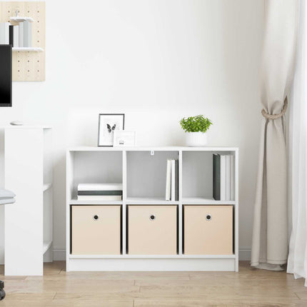 Sideboard med låda Vit 88,5 x 27,5 x 63,5 cm