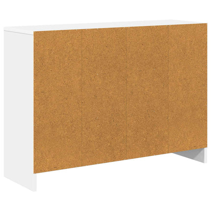 Sideboard med låda Vit 88,5 x 27,5 x 63,5 cm