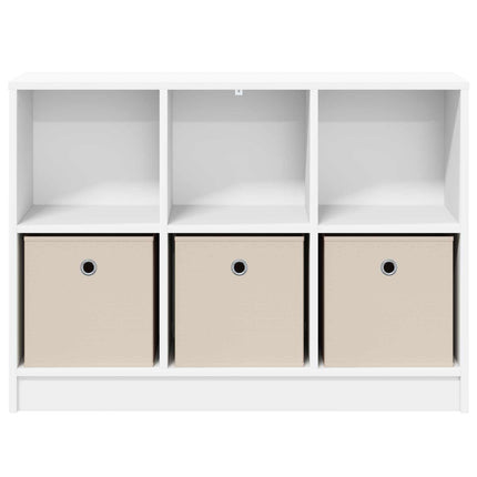 Sideboard med låda Vit 88,5 x 27,5 x 63,5 cm