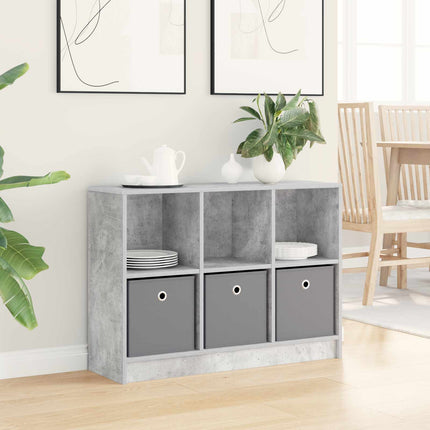 Sideboard med låda Betonggrå 88,5 x 27,5 x 63,5 cm