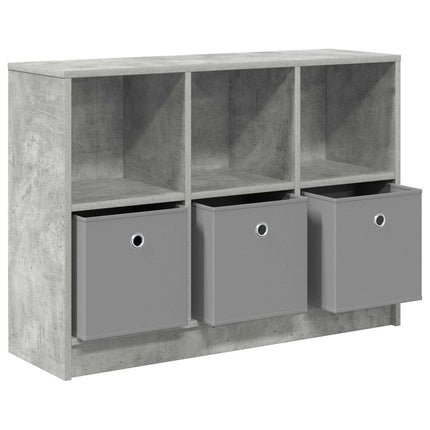 Sideboard med låda Betonggrå 88,5 x 27,5 x 63,5 cm