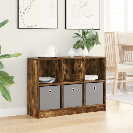 Sideboard med låda Rökt ek 88,5 x 27,5 x 63,5 cm