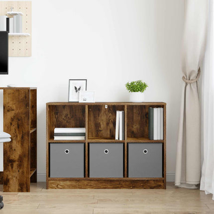Sideboard med låda Rökt ek 88,5 x 27,5 x 63,5 cm
