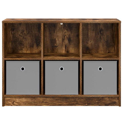 Sideboard med låda Rökt ek 88,5 x 27,5 x 63,5 cm