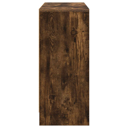 Sideboard med låda Rökt ek 88,5 x 27,5 x 63,5 cm
