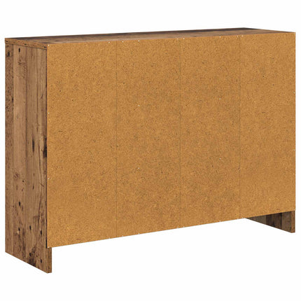 Sideboard med låda Gammalt trä 88,5 x 27,5 x 63,5 cm