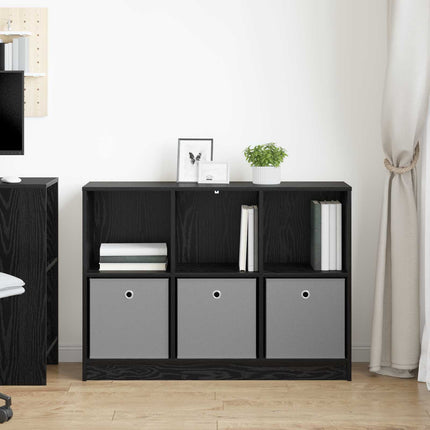 Sideboard med låda Svart Ek 102 x 32 x 73,5 cm