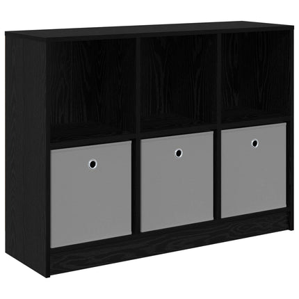 Sideboard med låda Svart Ek 102 x 32 x 73,5 cm