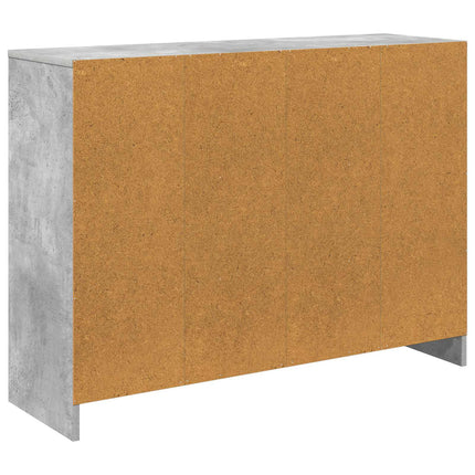 Sideboard med låda Betonggrå 102 x 32 x 73,5 cm