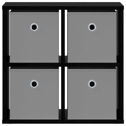 Sideboard med låda Svart Ek 49,5 x 22 x 47 cm