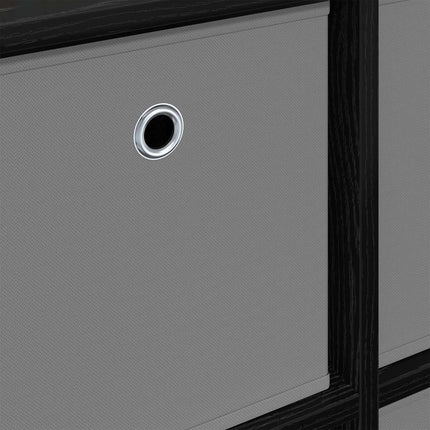Sideboard med låda Svart Ek 59,5 x 27 x 57 cm