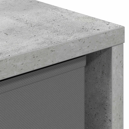 Sideboard med låda Betonggrå 59,5 x 27 x 57 cm