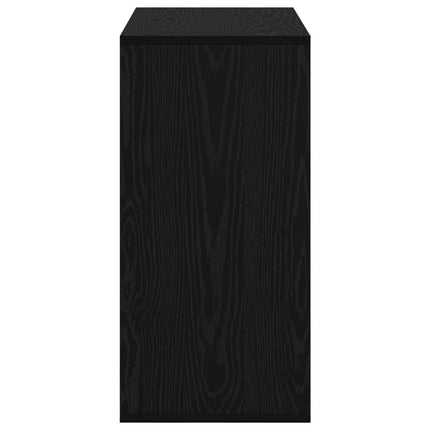 Sideboard med låda Svart Ek 68,5 x 32 x 67 cm