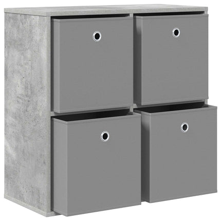 Sideboard med låda Betonggrå 68,5 x 32 x 67 cm