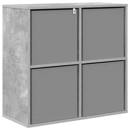 Sideboard med låda Betonggrå 68,5 x 32 x 67 cm