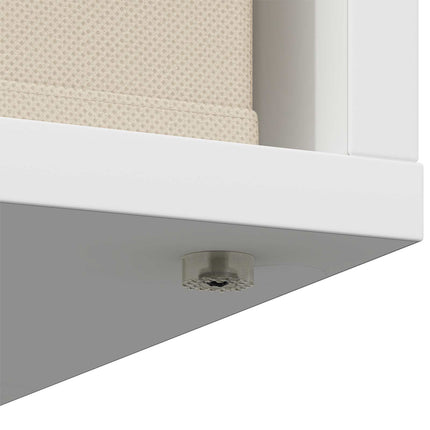 Sideboard med låda Vit 25,5 x 22 x 69,5 cm