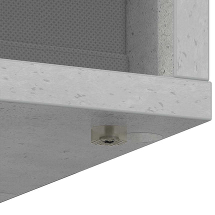 Sideboard med låda Betonggrå 25,5 x 22 x 69,5 cm