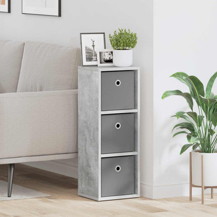 Sideboard med låda Betonggrå 25,5 x 22 x 69,5 cm