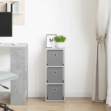 Sideboard med låda Betonggrå 25,5 x 22 x 69,5 cm