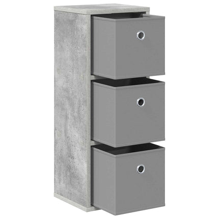 Sideboard med låda Betonggrå 25,5 x 22 x 69,5 cm