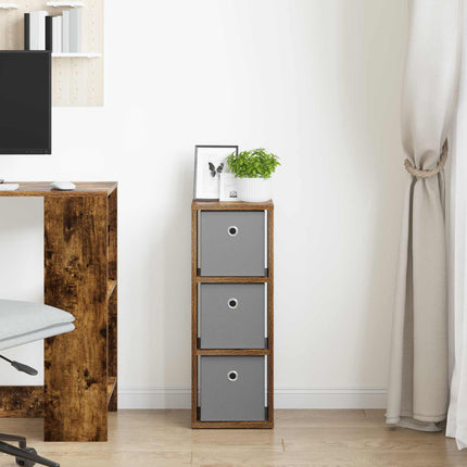 Sideboard med låda Rökt ek 25,5 x 22 x 69,5 cm