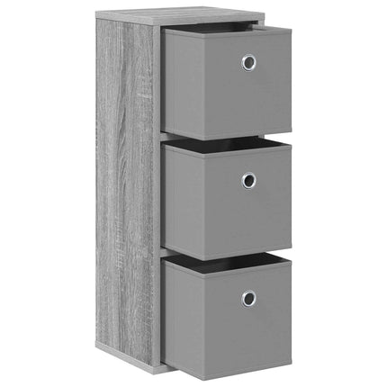 Sideboard med låda Grå Sonoma 25,5 x 22 x 69,5 cm