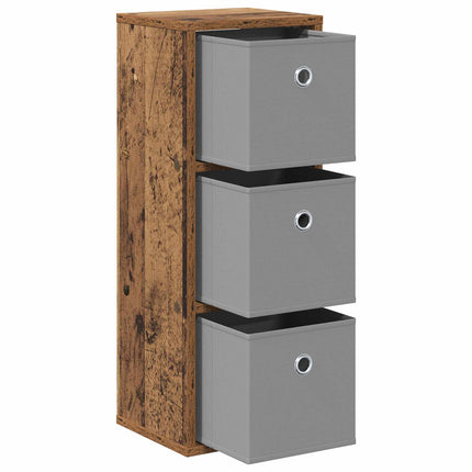 Sideboard med låda Gammalt trä 25,5 x 22 x 69,5 cm