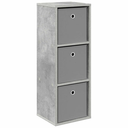 Sideboard med låda Betonggrå 30,5 x 27 x 84,5 cm