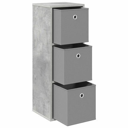 Sideboard med låda Betonggrå 30,5 x 27 x 84,5 cm