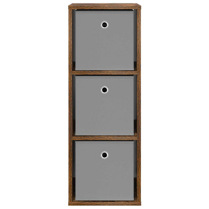 Sideboard med låda Rökt ek 30,5 x 27 x 84,5 cm