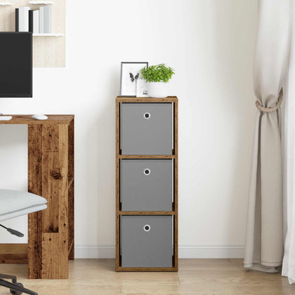Sideboard med låda Gammalt trä 30,5 x 27 x 84,5 cm