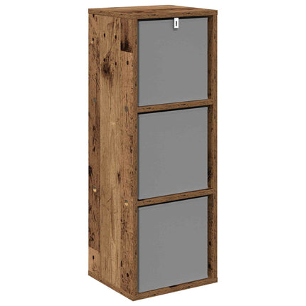 Sideboard med låda Gammalt trä 30,5 x 27 x 84,5 cm