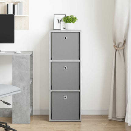 Sideboard med låda Betonggrå 35 x 32 x 99,5 cm
