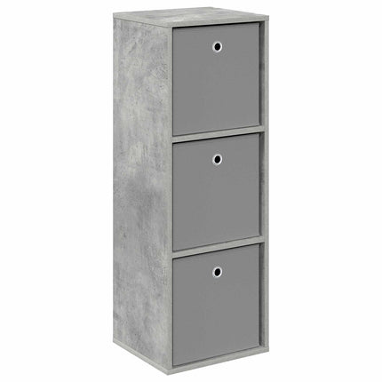 Sideboard med låda Betonggrå 35 x 32 x 99,5 cm